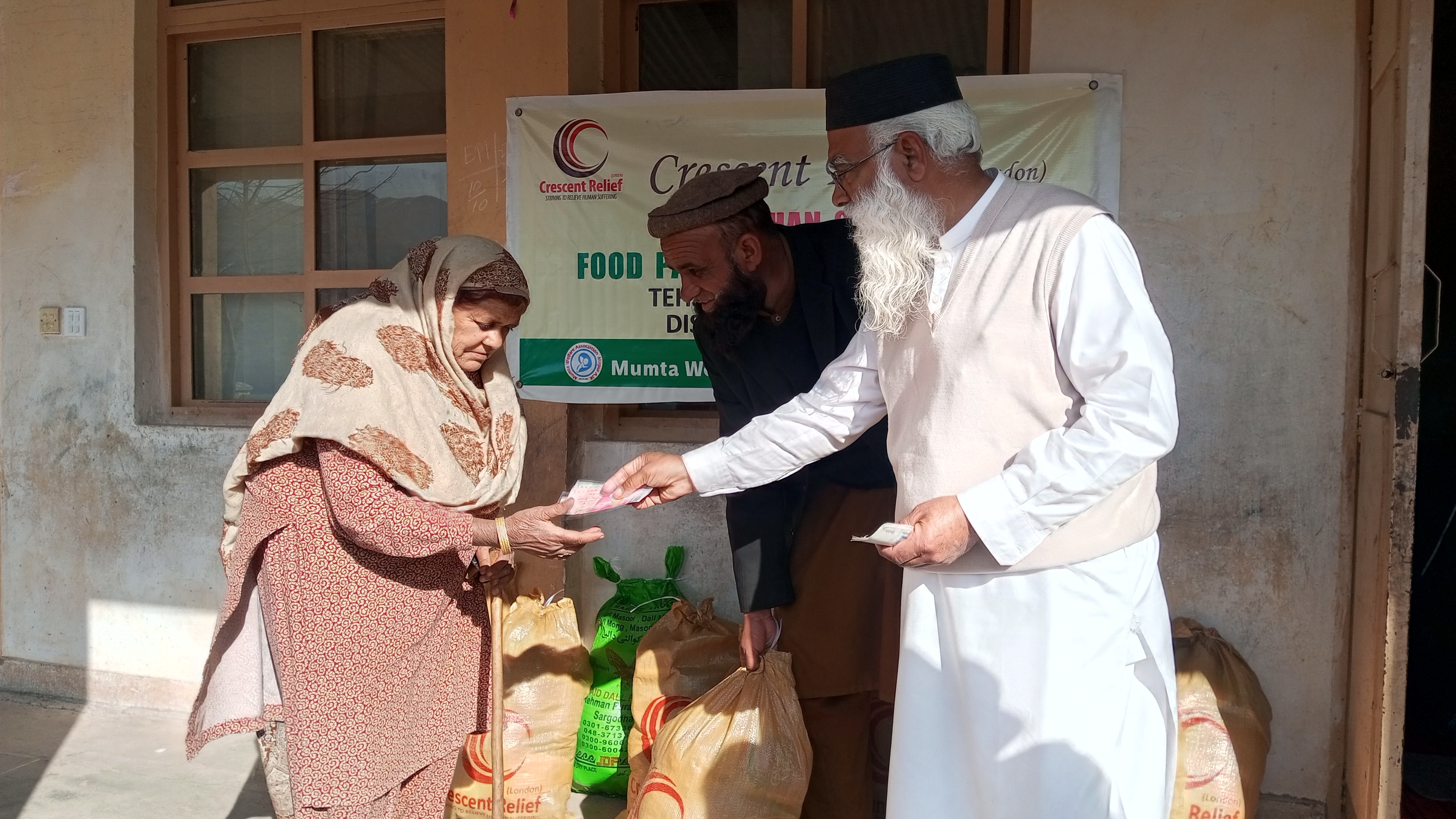 Monthly Ration Pack for 300 Widows and Needy